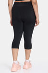 Zelocity True Curv Quick Dry 3/4Th Training Leggings - Jet Black — thumbnail 3